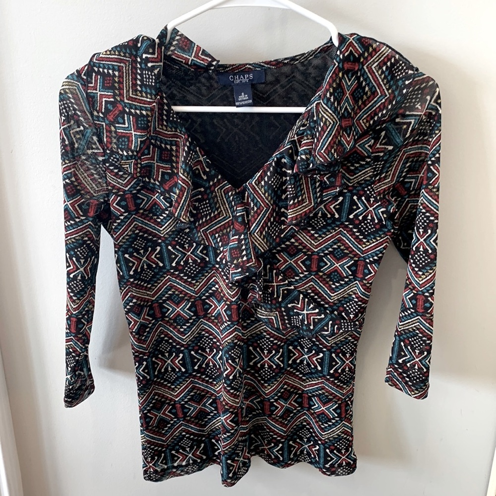 Ralph Lauren CHAPS southwest print shirt women’s Small